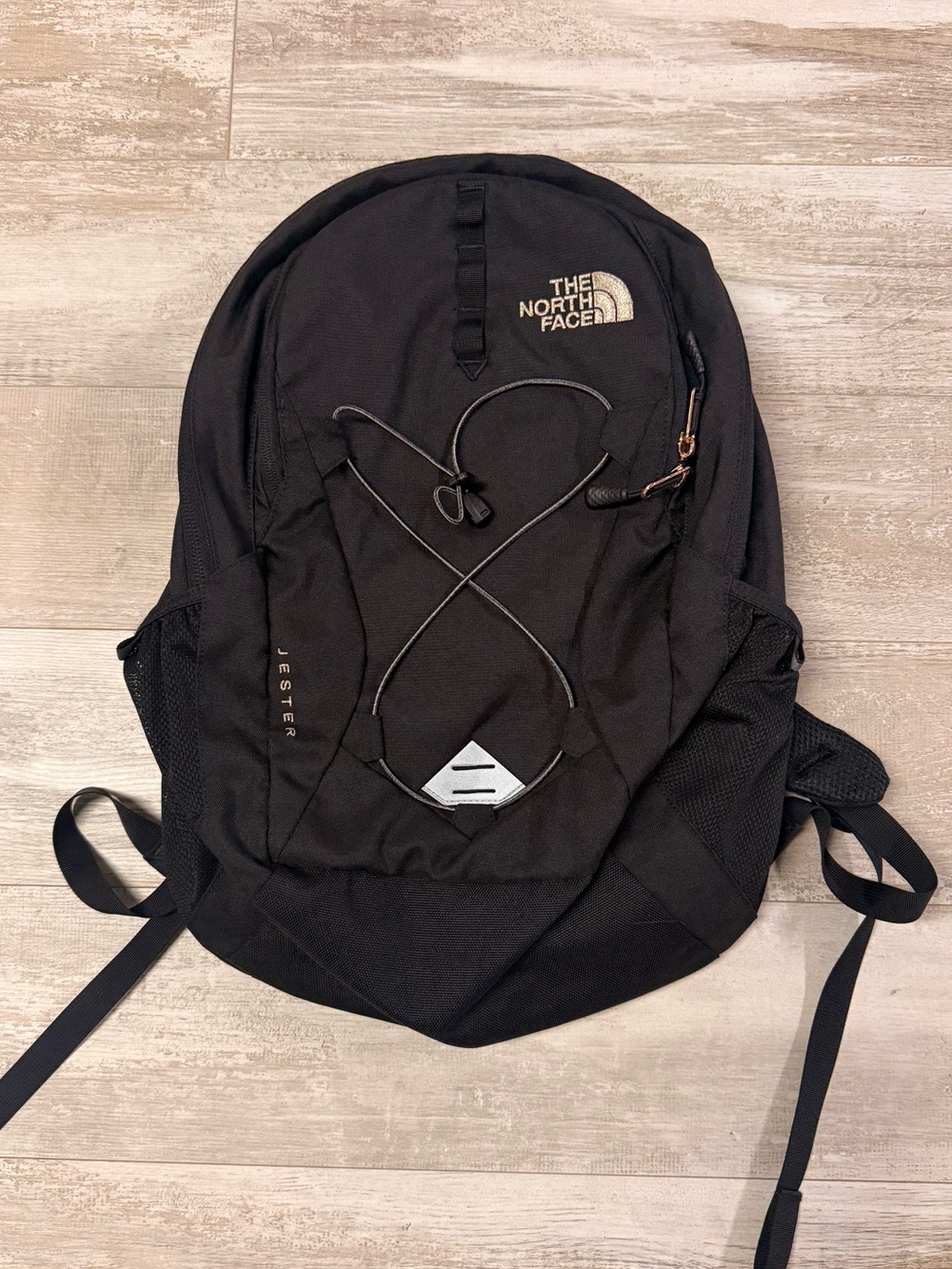 The North Face Jester Backpack - Black with Reflective Logo